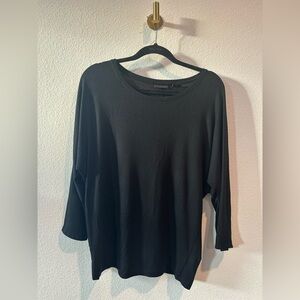 Tahari Elegant Black Blouse
